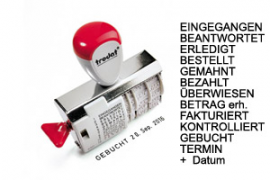 1117 Wortbandstempel mit Datum