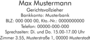 Gerichtsvollzieher GV 14 Holz